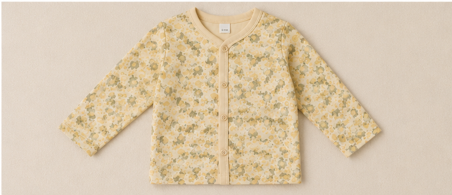 DONZY Baby Boys & Girls Floral Print Full Sleeve Cotton Cardigan